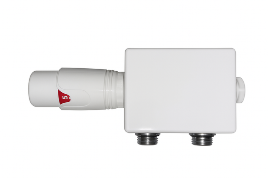 Универсален Multiblock 2, термостатен комплект за радиатор | Бял | Централен вход 50 мм